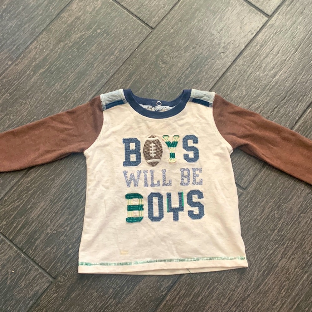 Baby boy MudPie long sleeve shirt
